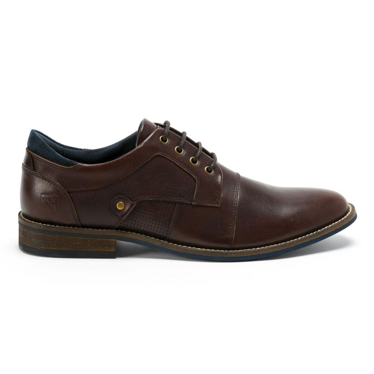 CARDINALE - Zapatos Hombre Cuero Denizen-0-01-Cafe1