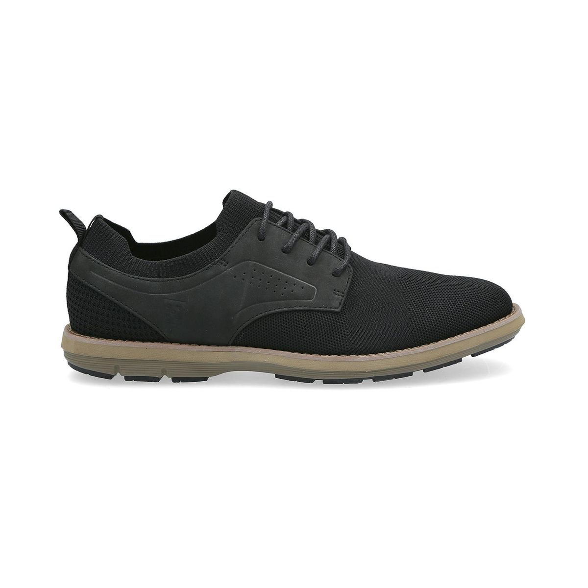 CARDINALE - Zapatos Hombre Cuero Tejido Dozza-0-19 Negro