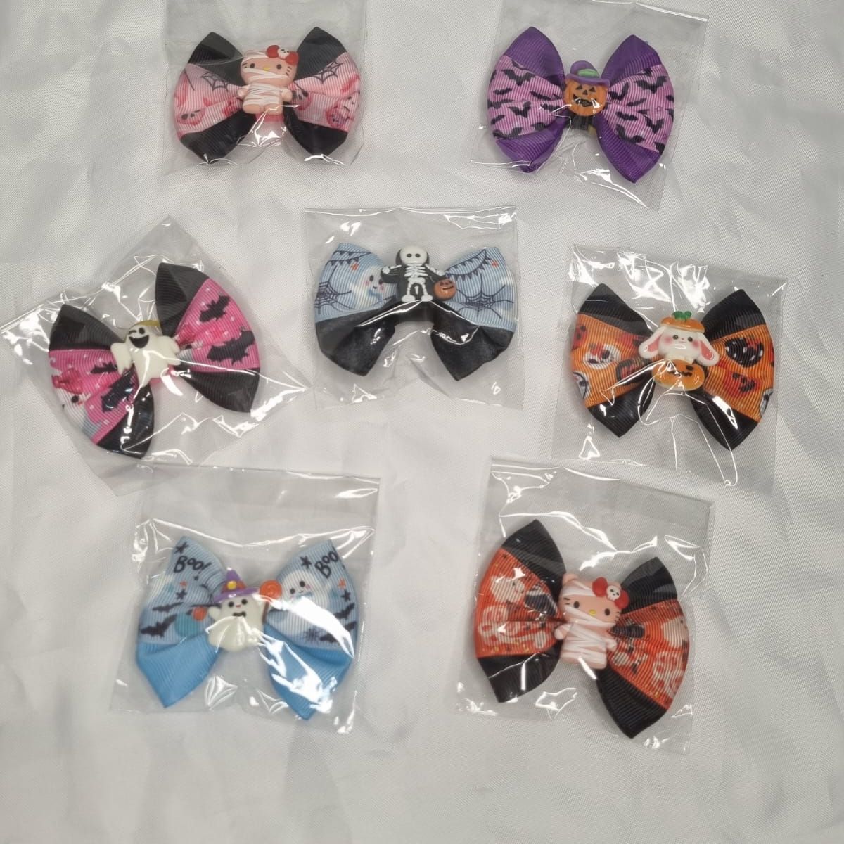 EL MUNDO DE EMMA - Set 7 lazos mascota halloween 2
