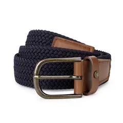 CARDINALE - CINTURÓN TRENZADO ELASTICADO HOMBRE CINT-TR01-AZUL A