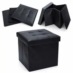 GENERICO - Banqueta Baul Puff Baul Cafe 38x38 Organizador Puff Sillon