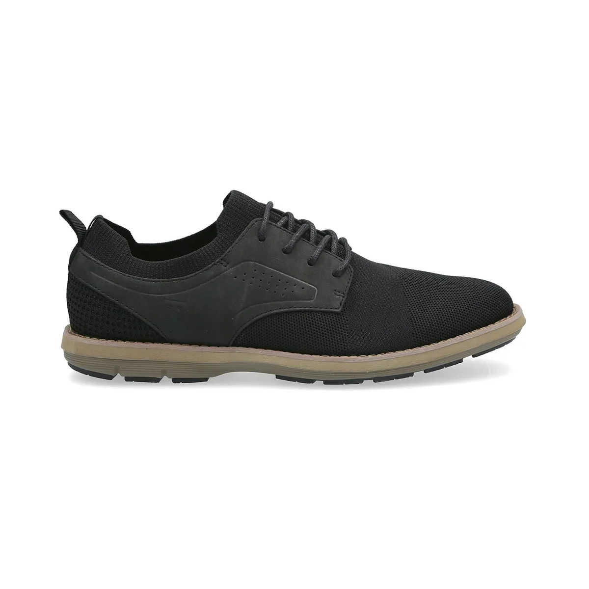 CARDINALE - Zapatos Hombre Cuero Tejido Dozza-0-19 Negro