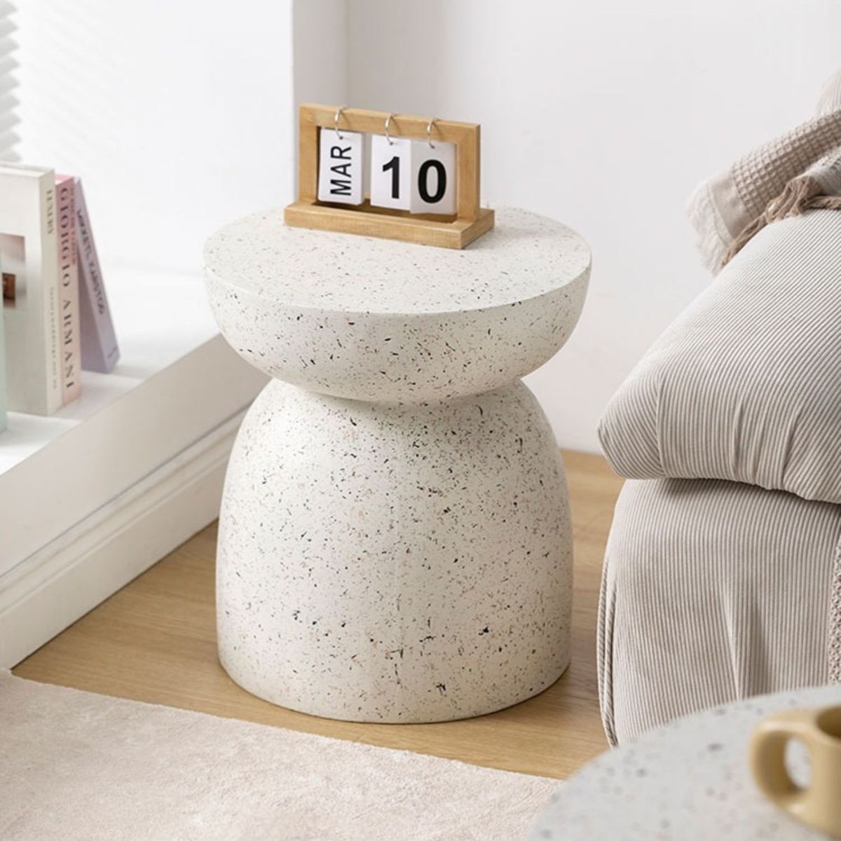 SANTU HOME & DECO - Mesa de Centro Geométrica Estilo Nórdico