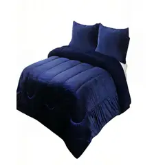 GENERICO - PLUMON CHIPORRO INVIERNO 230CMX250CM 2 PLAZA COLOR AZUL