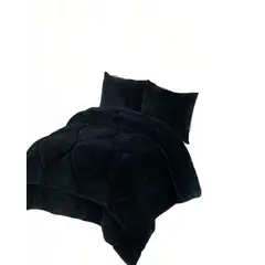 GENERICO - PLUMON CHIPORRO INVIERNO 250CMX270CM KING  COLOR NEGRO 2