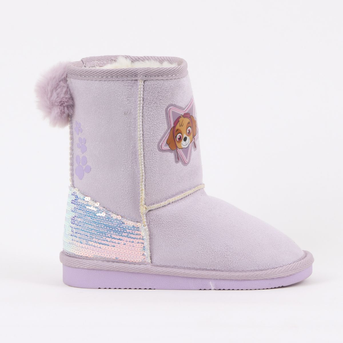 PAW PATROL - Bota Niña Chiporro Lentejuelas Skye Morado Paw Patrol