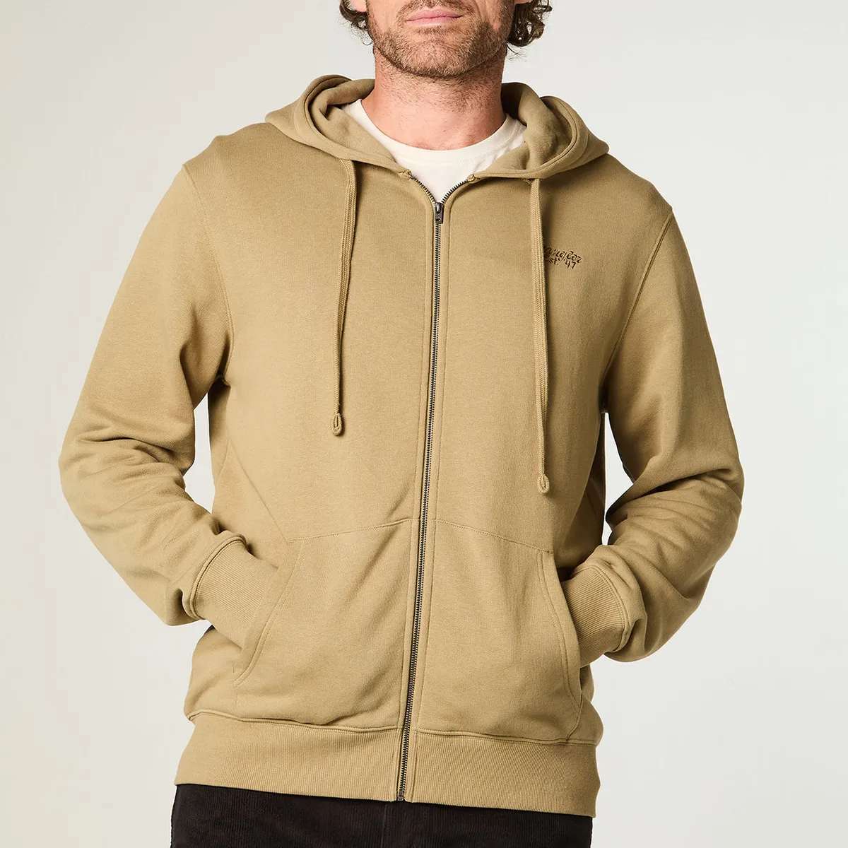 WRANGLER - Poleron Hombre Hoodie Full Ziper Regular Fit Aloe