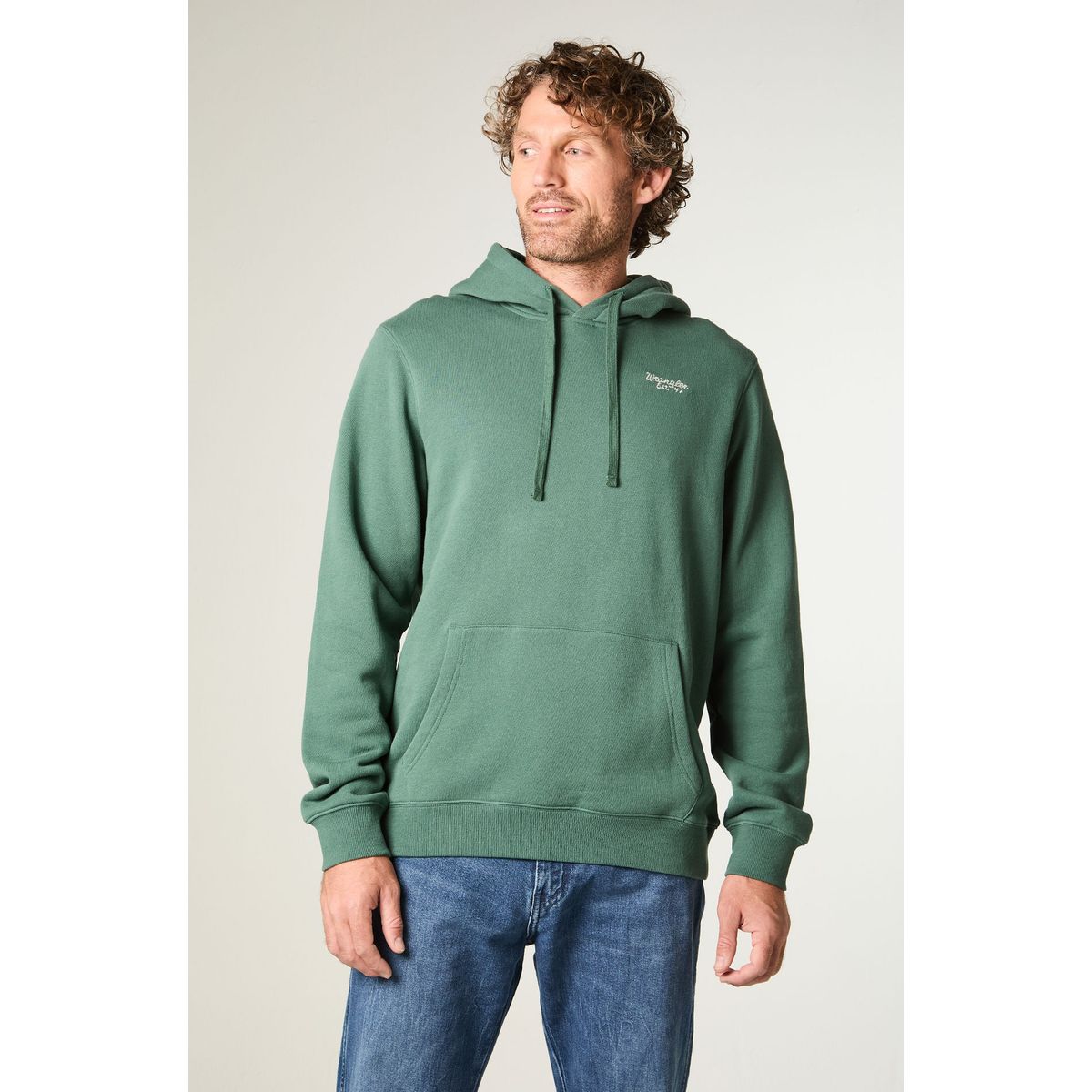 WRANGLER - Poleron Hombre Hoodie Reg Regular Fit Verde