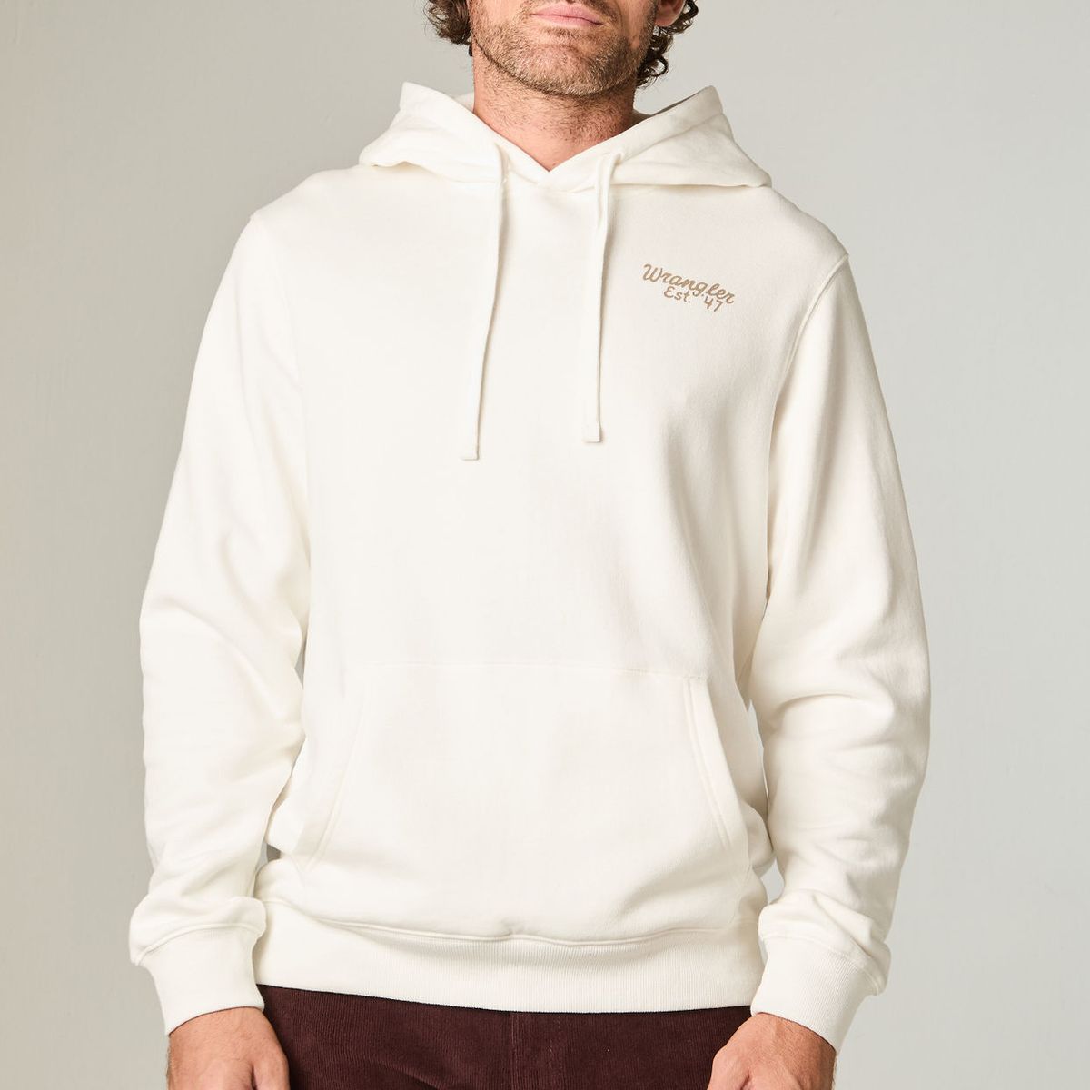 WRANGLER - Poleron Hombre Hoodie Reg Regular Fit Blanco