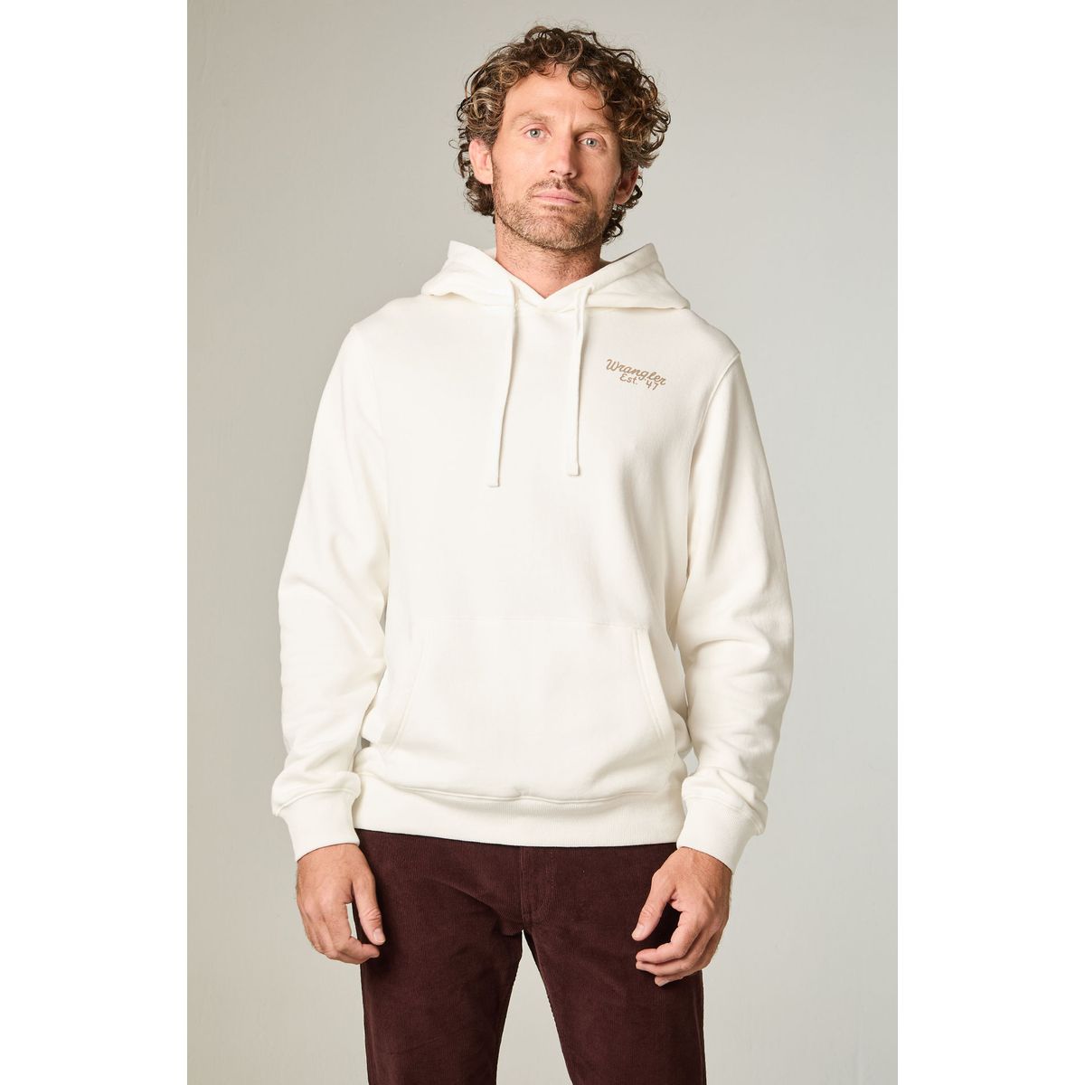 WRANGLER - Poleron Hombre Hoodie Reg Regular Fit Blanco