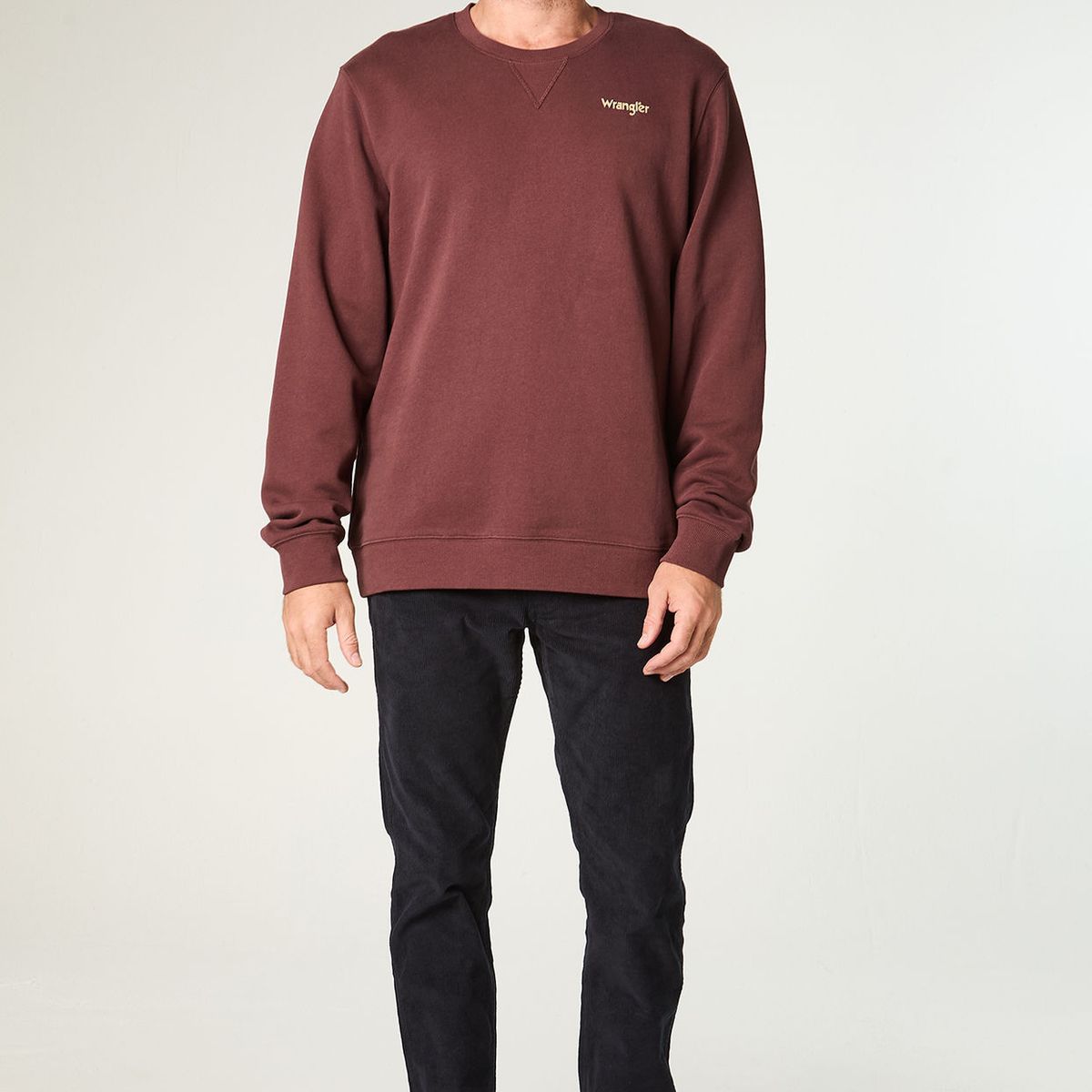 WRANGLER - Poleron Hombre Crewneck Graphic Regular Fit Café