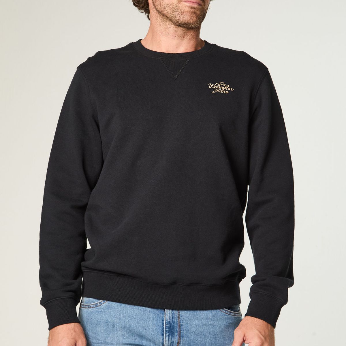 WRANGLER - Poleron Hombre Crewneck Graphic Regular Fit Negro
