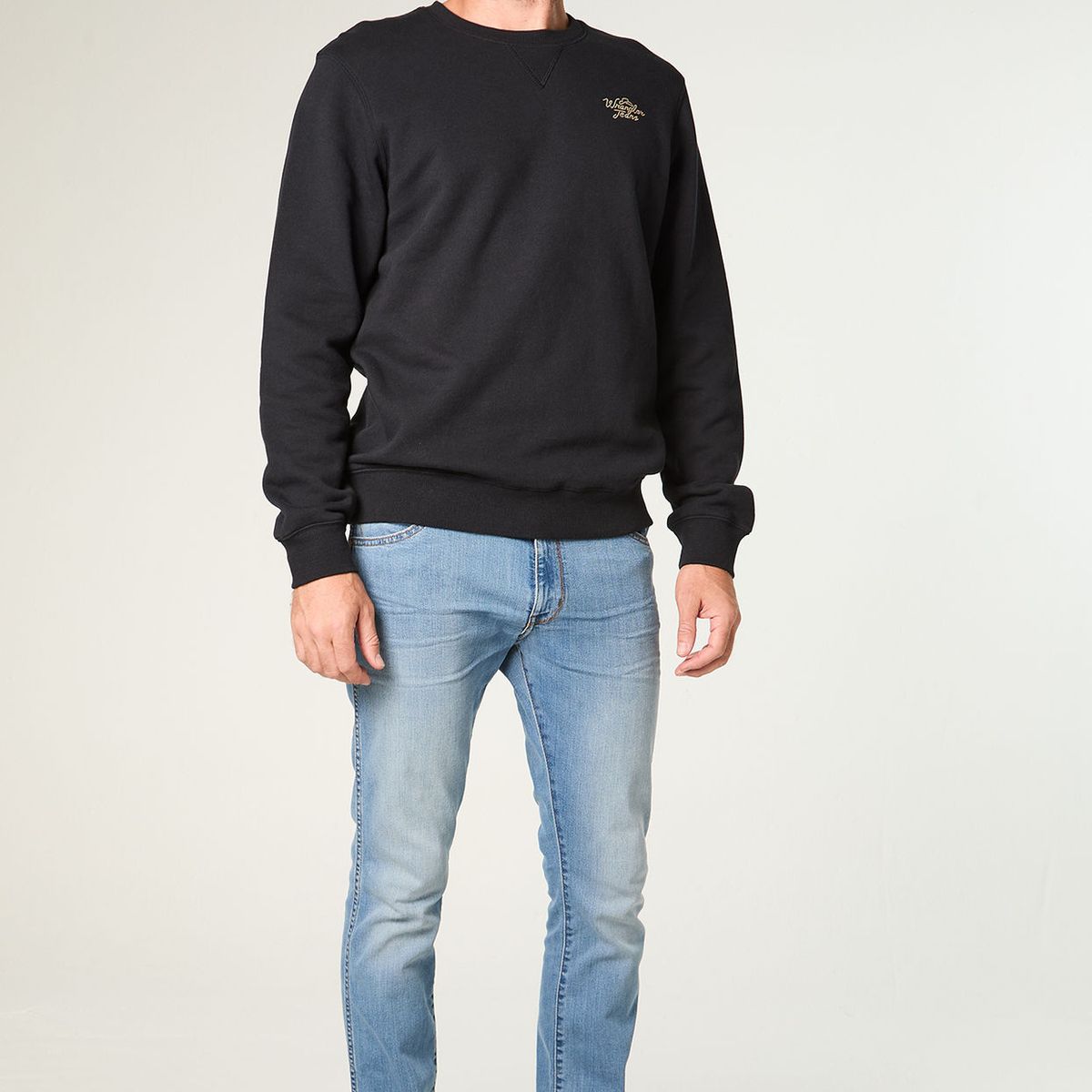 WRANGLER - Poleron Hombre Crewneck Graphic Regular Fit Negro