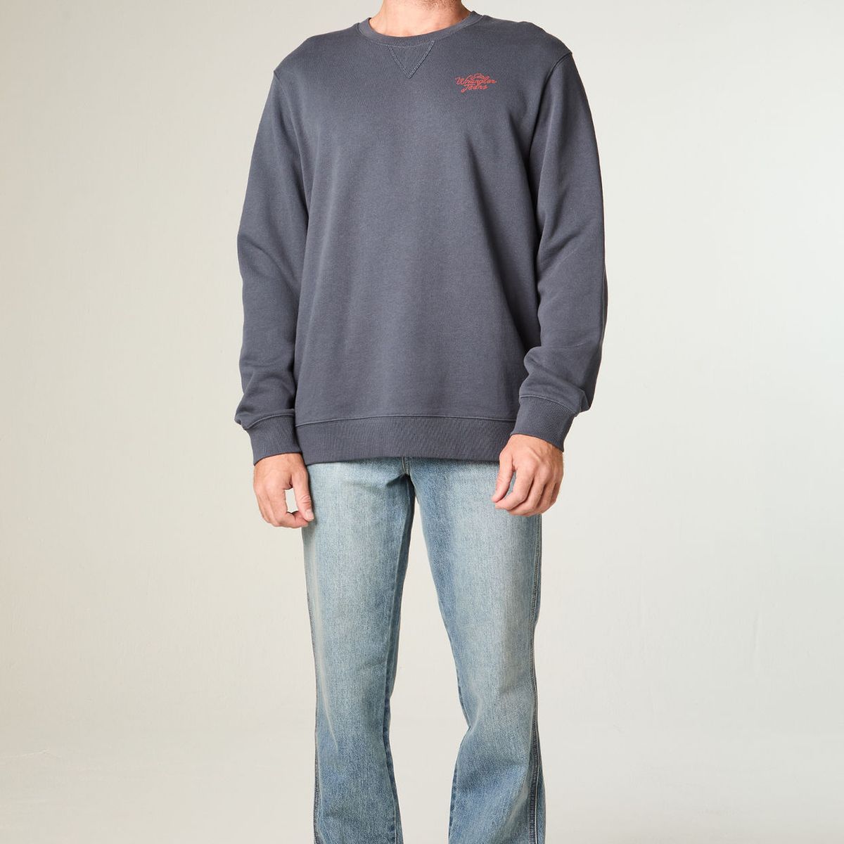 WRANGLER - Poleron Hombre Crewneck Graphic Regular Fit Gris