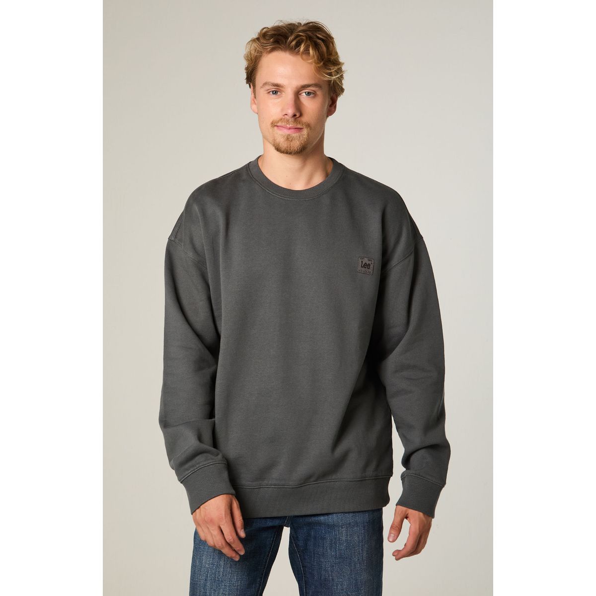 LEE - Poleron Hombre Regular Marengo Label