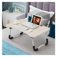 GENERICO - Mesa Cama Desayuno Madera Bandeja 40x60x28cm PIEL