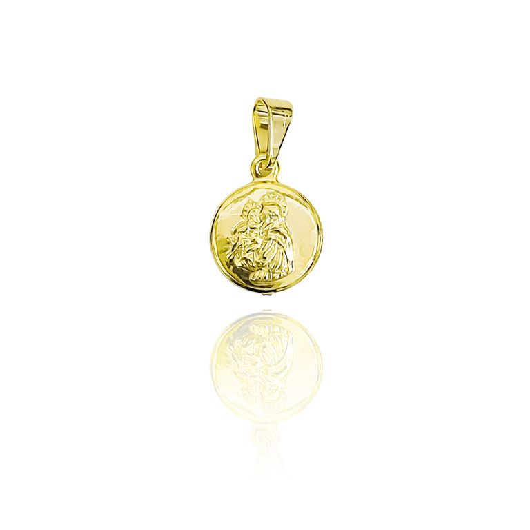 Colgante Medalla San Antonio 11mm Enchapado Oro 18K Dorado TALLA UNICA