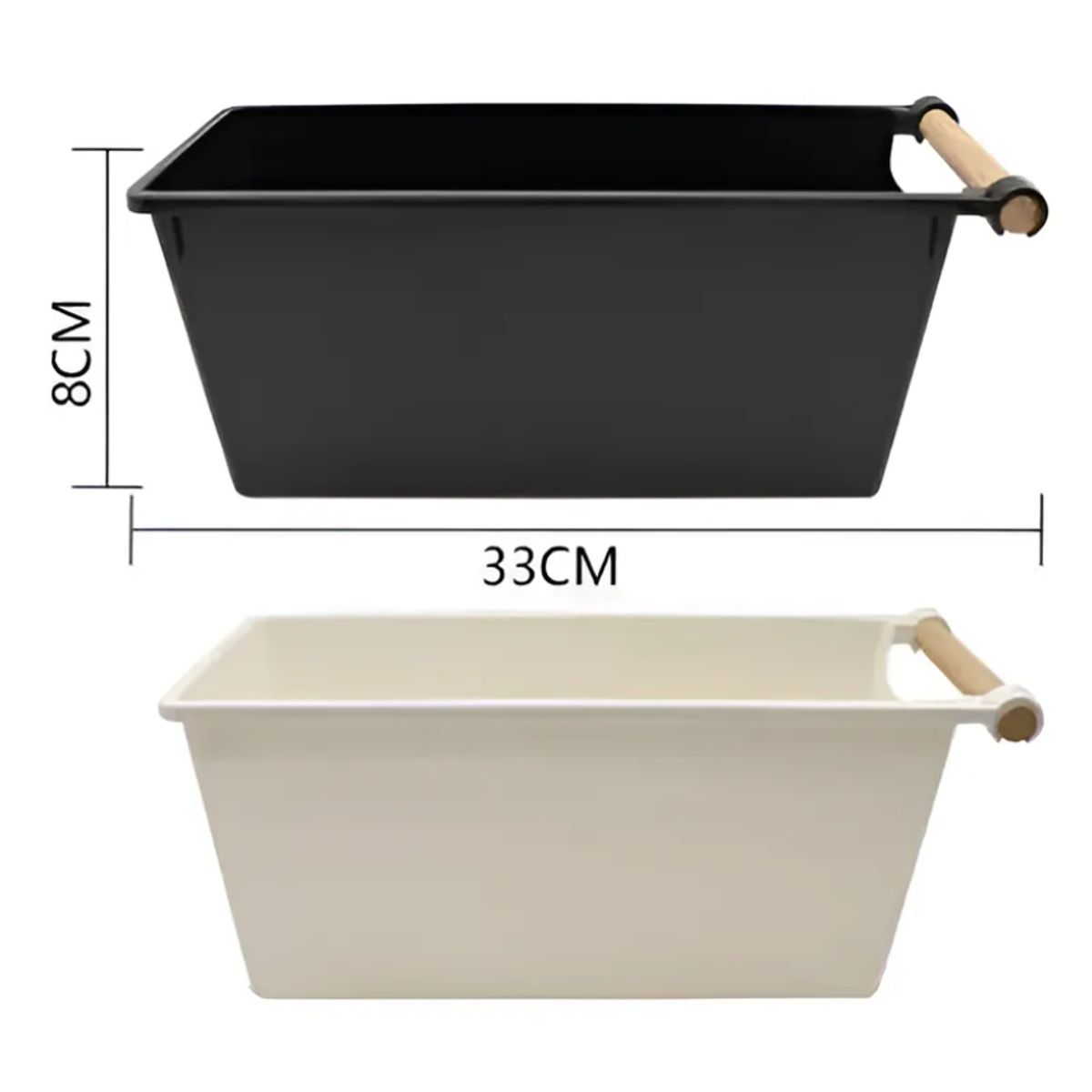 GENERICO - Canasto Organizador Plástico Multiuso 33cm