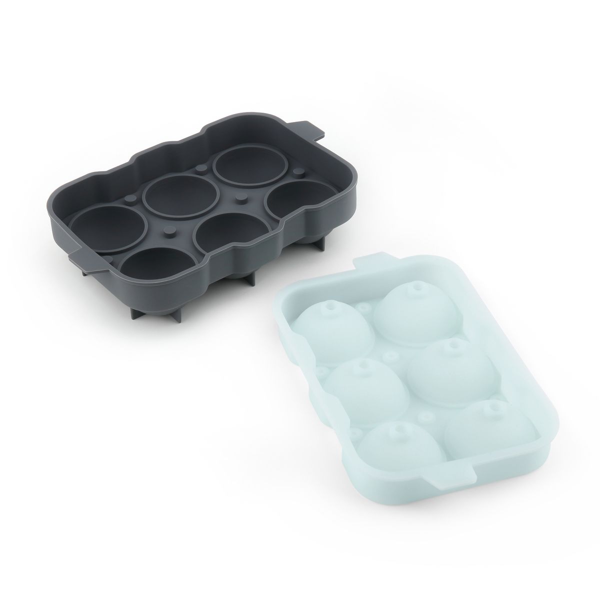 HOME LOGICS - Cubeta de Hielo Molde 6 Hielos Redondos Silicona Home Logics Kiosclub