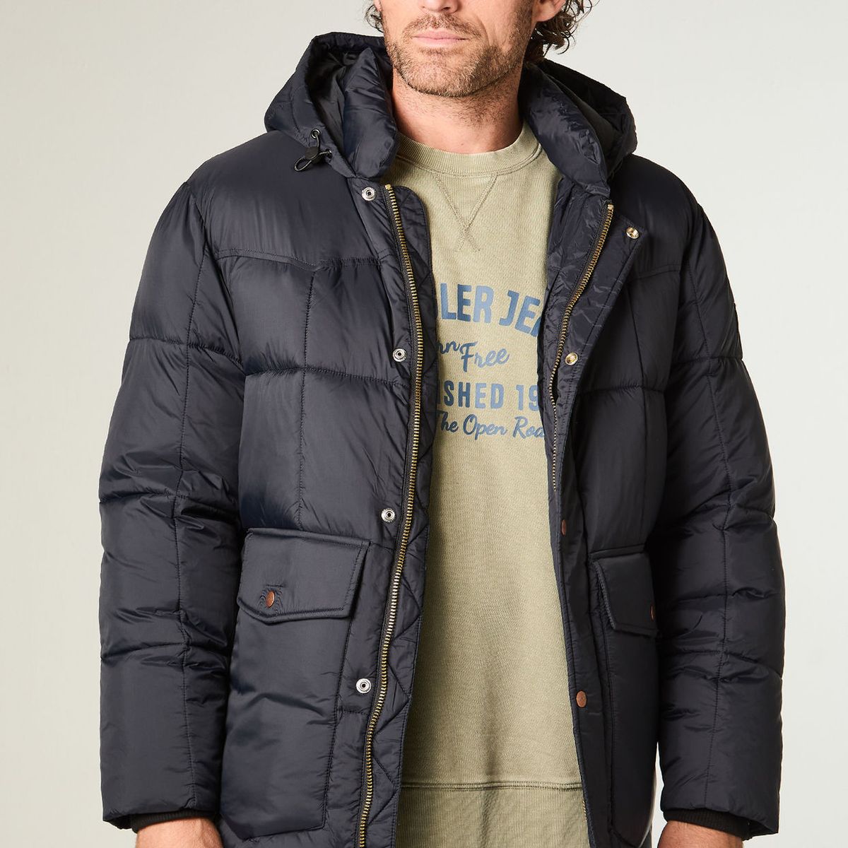 WRANGLER - Parka Hombre Jacket Regular Fit Negro