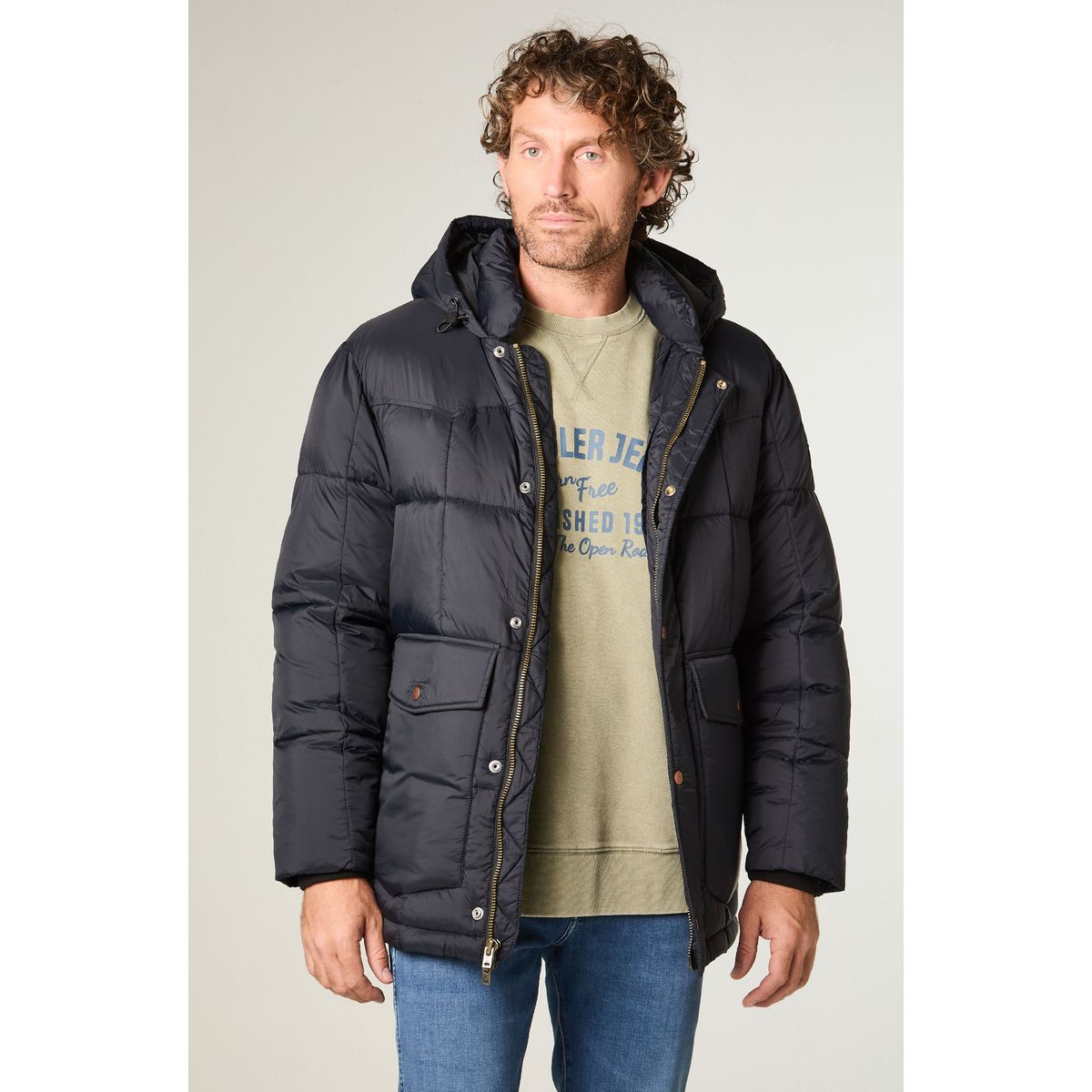 WRANGLER - Parka Hombre Jacket Regular Fit Negro