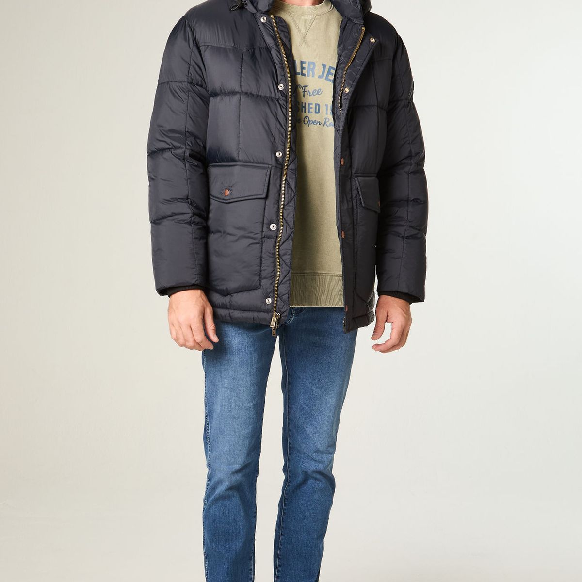 WRANGLER - Parka Hombre Jacket Regular Fit Negro