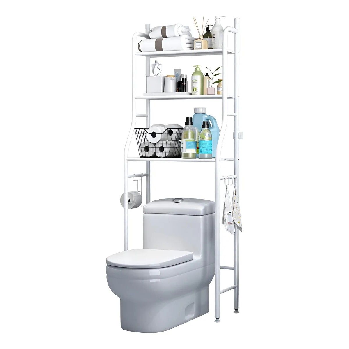 GENERICO - Estante Mueble Organizador De Baño 3nvl BLANCO BELUG