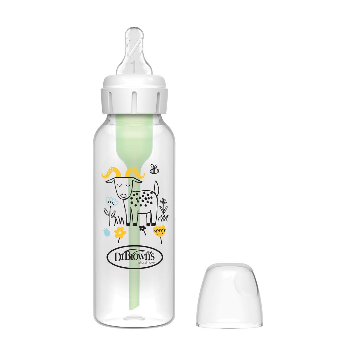 DR BROWNS - Mamadera Estándar Options+ Anticolicos 250ml Dr Brown´s Diseño Cabra
