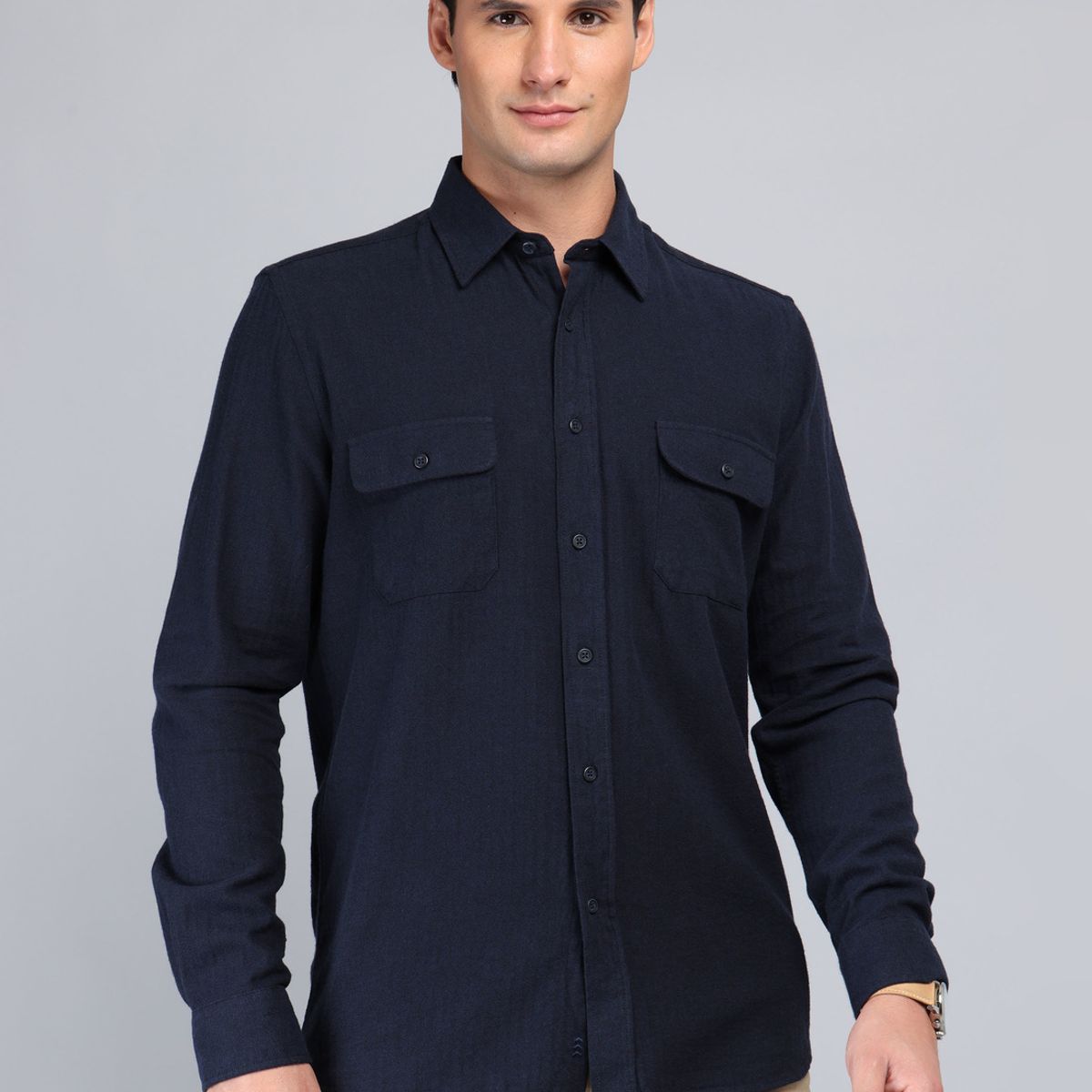 ARROW - Camisa Texturada Regular Fit Azul Marino Arrow ARROW