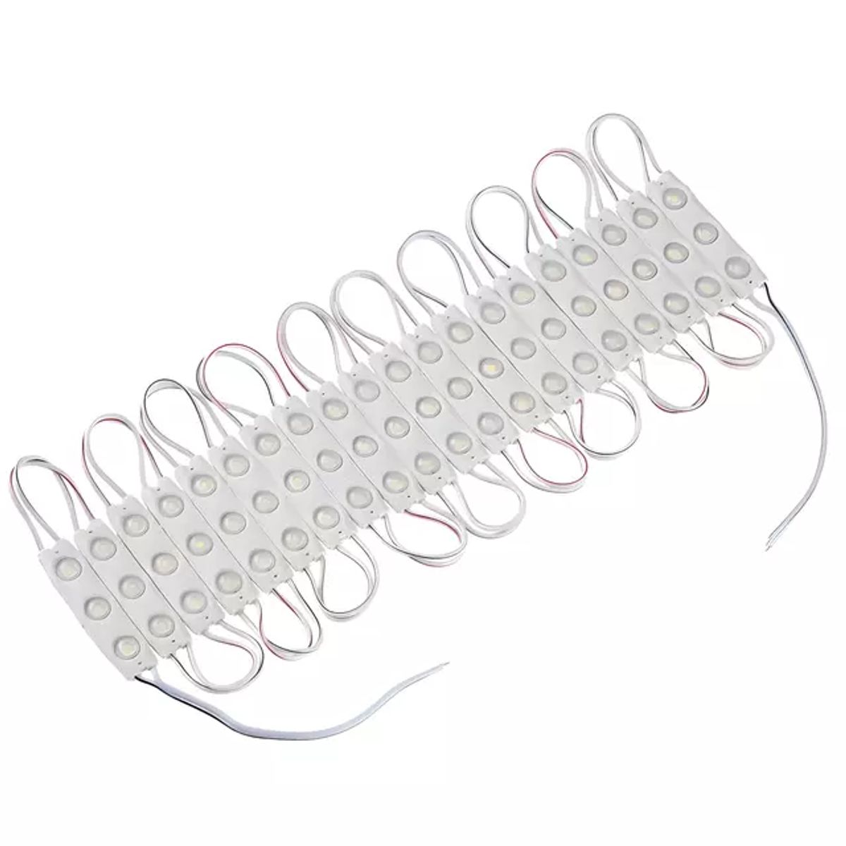 WANT - Pack 200 Módulos Led 12v 1.2w 2835 Luz Neutra