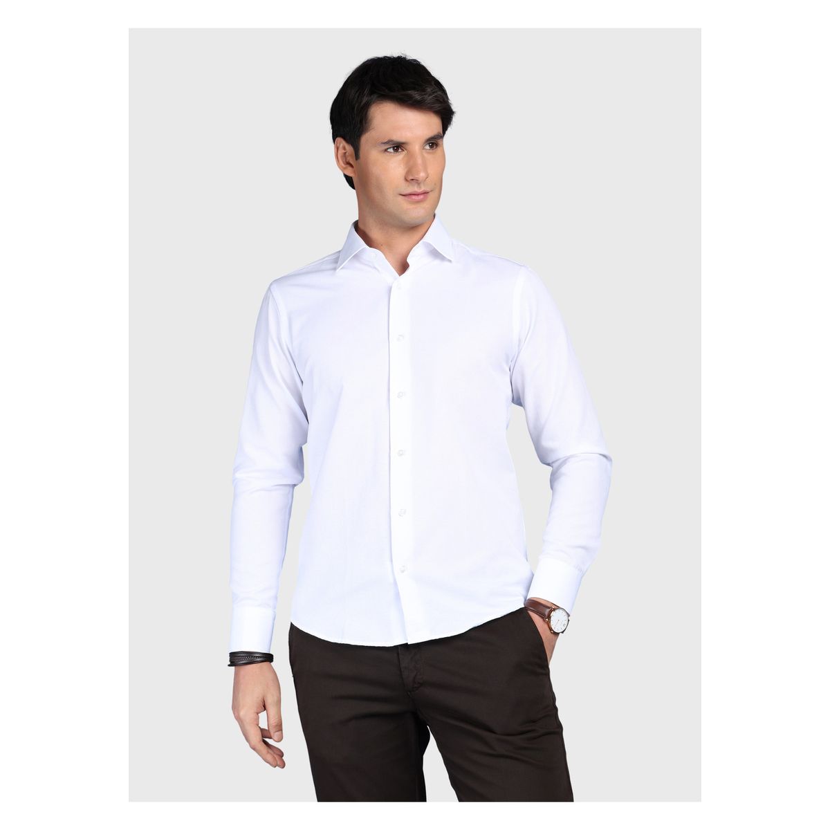 ARROW - Camisa Lisa Slim Fit Blanco Arrow ARROW
