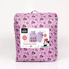 MASHINI - CUBRECAMA PLUMON MINNIE FLORES 1.5 PLAZA.