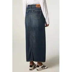 LEE - Falda Mujer Maxi Azul Straight