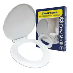 HOFFENS - Asiento Tapa Wc Redondo Reforzado Blanco Premium