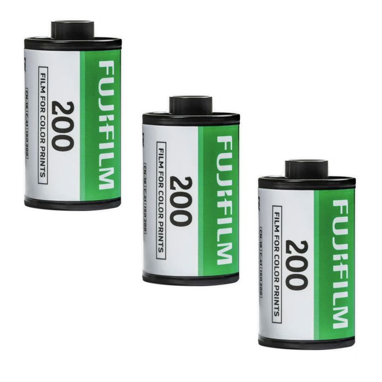 Pack 3 Rollos 35mm ISO 200  36 Exposiciones c/u