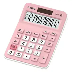 CASIO - Calculadora Escritorio Mx-12b 12 Digitos Rosa Color Rosa