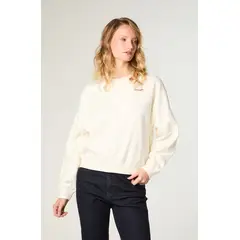 WRANGLER - Poleron Mujer Graphic Regular Fit Blanco