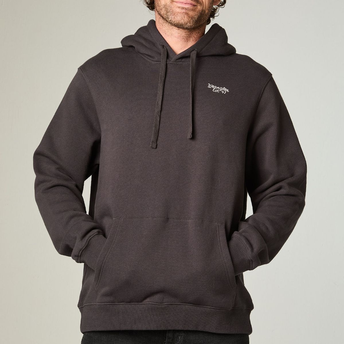 WRANGLER - Poleron Hombre Hoodie Reg Regular Fit Negro
