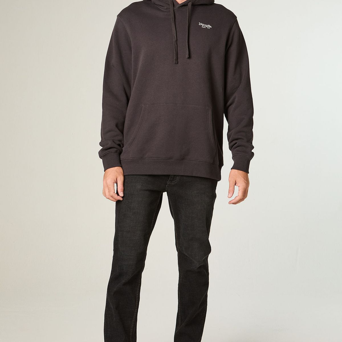 WRANGLER - Poleron Hombre Hoodie Reg Regular Fit Negro