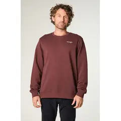 WRANGLER - Poleron Hombre Crewneck Graphic Regular Fit Café