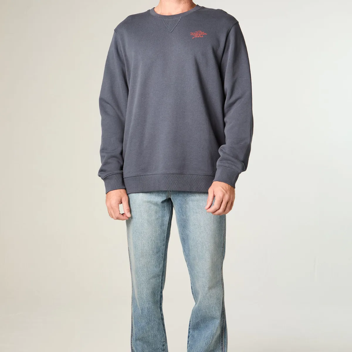 WRANGLER - Poleron Hombre Crewneck Graphic Regular Fit Gris