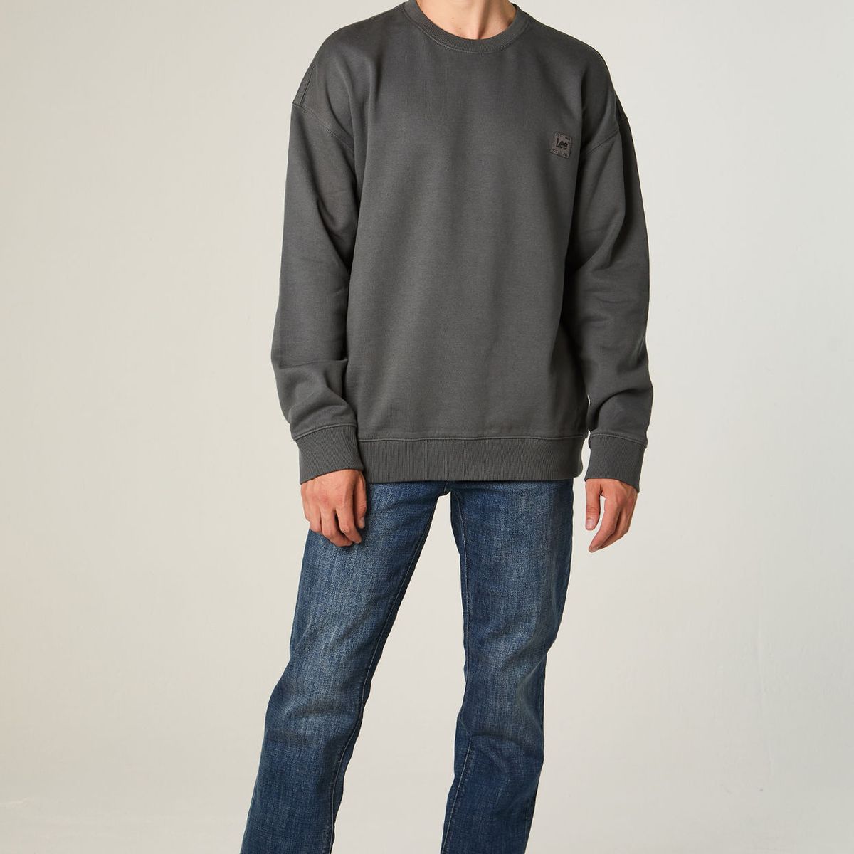 LEE - Poleron Hombre Regular Marengo Label