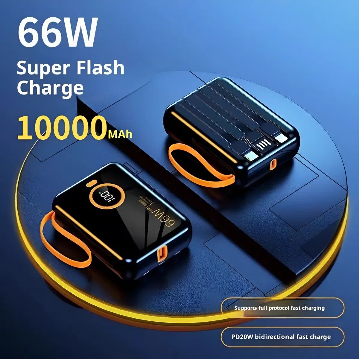 Bateria Externa Power Bank 20000mah Carga Rapida Portatil Negro BELUG, marca GENERICO - Foto 2