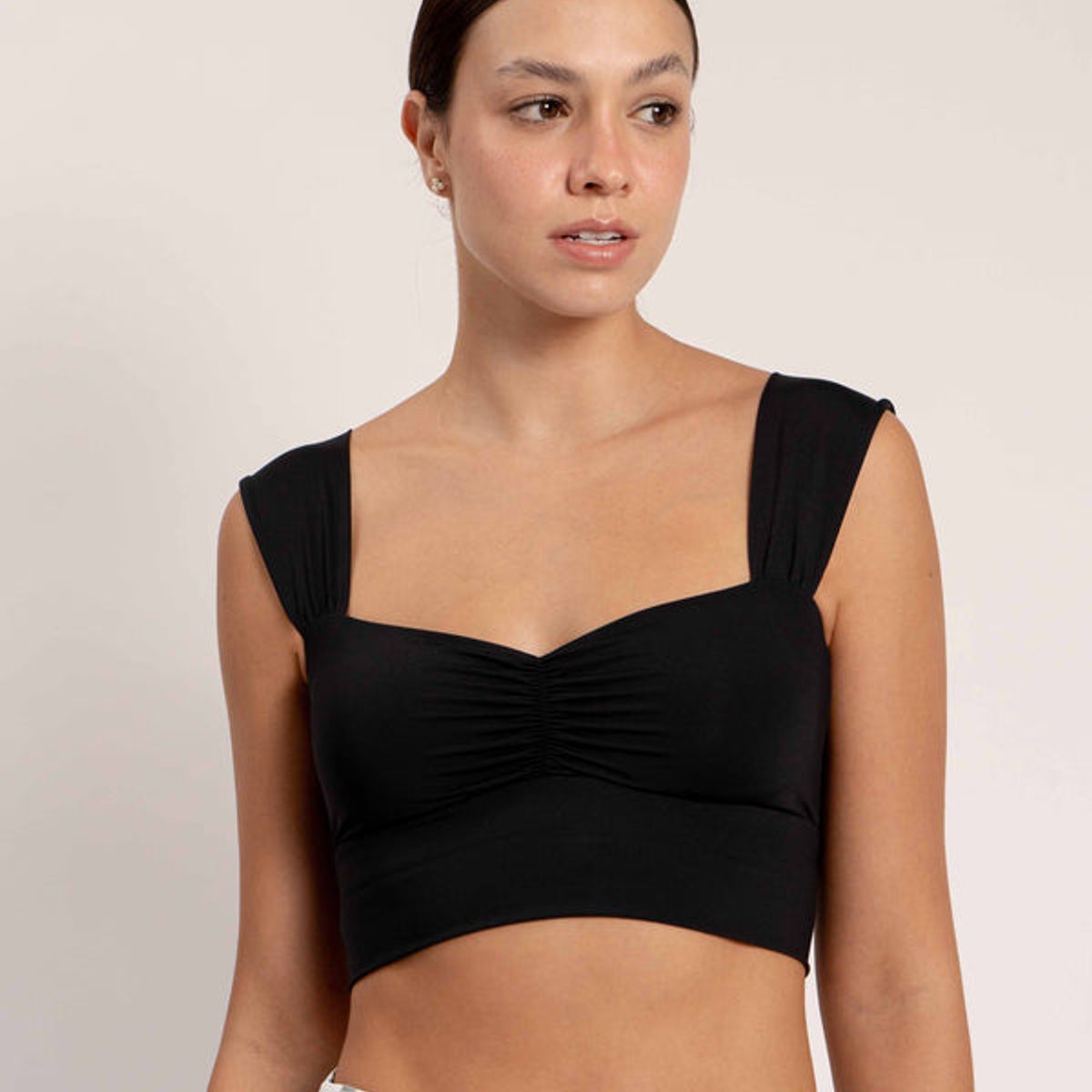 MARALTA - Crop Top Noche Escote Recogido Maralta