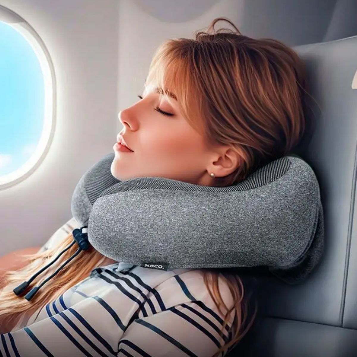 HOCO - Almohada de cuello para viajes Memory Foam Hoco HX70