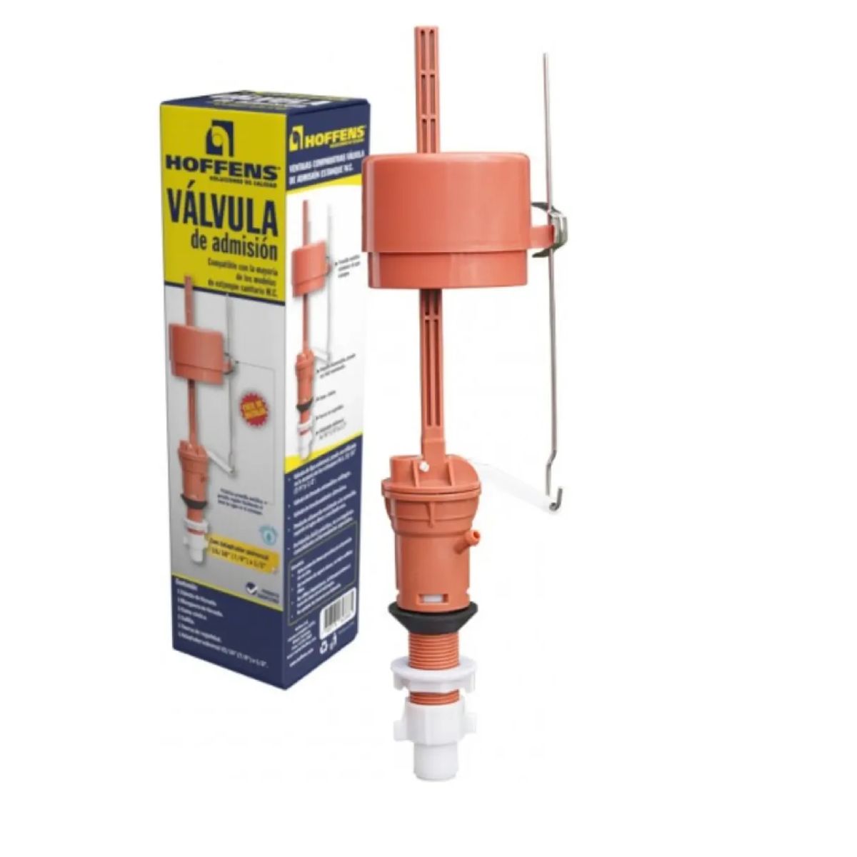 HOFFENS - Valvula Admision Estanque Wc Universal Silenciosa Hoffens
