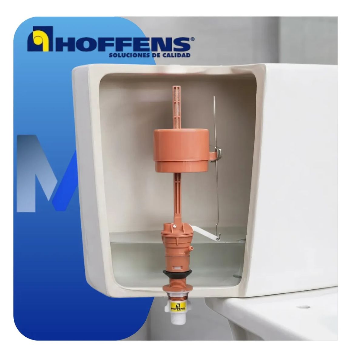 HOFFENS - Valvula Admision Estanque Wc Universal Silenciosa Hoffens