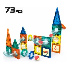 GENERICO - Juego Bloques Magneticos Construccion 73 Piezas Tobogan