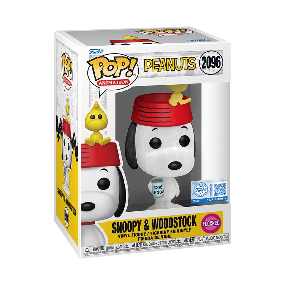 FUNKO - Funko Pop Snoopy y Woodstuck Flocked  2096 + Protector