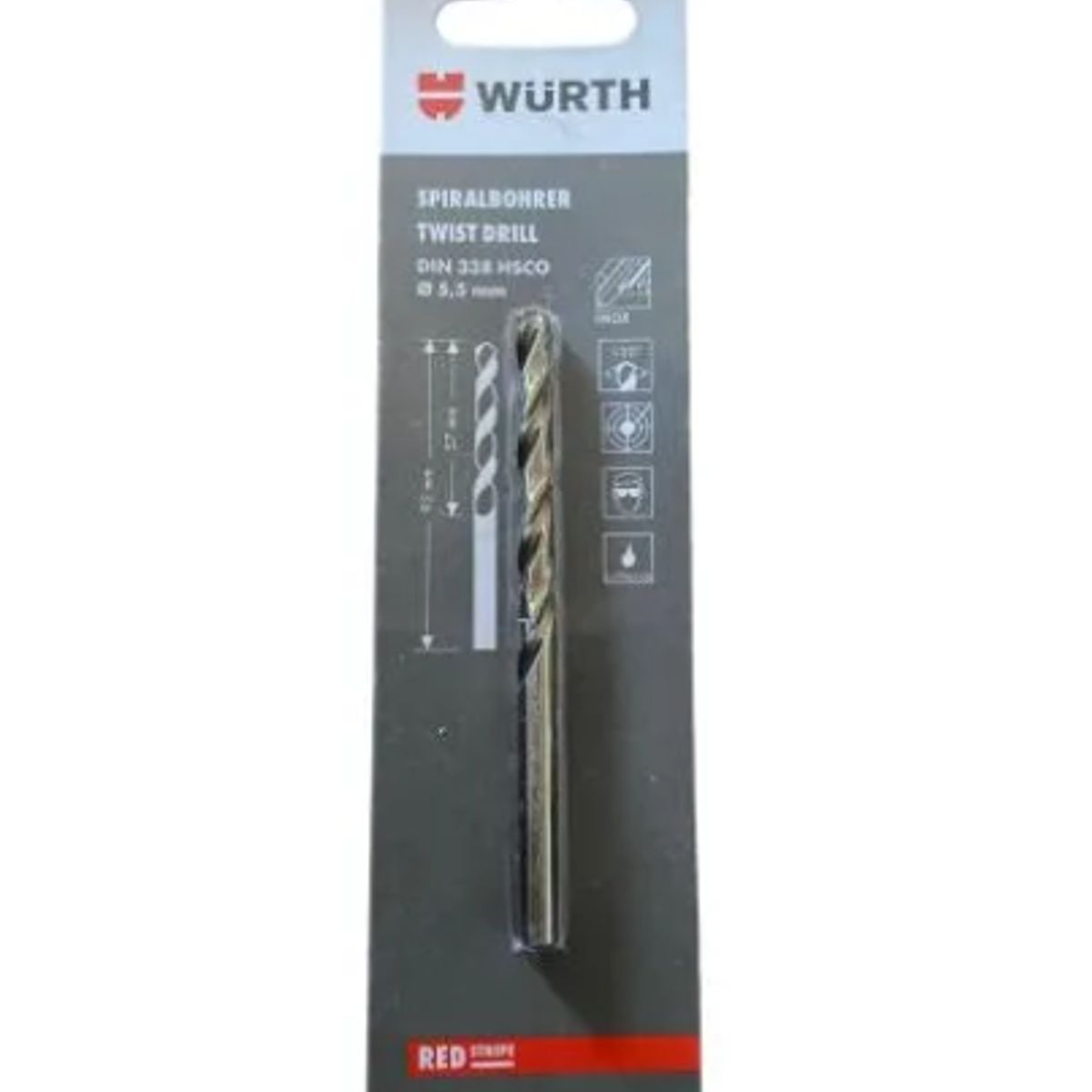WURTH - Broca Cobalto 10.0 Mm Para Metal Profesional Wurth